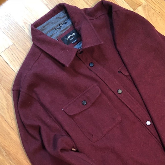 Nixon Other - Nixon Wool Jacket - Tailored Fit XL - Burgundy